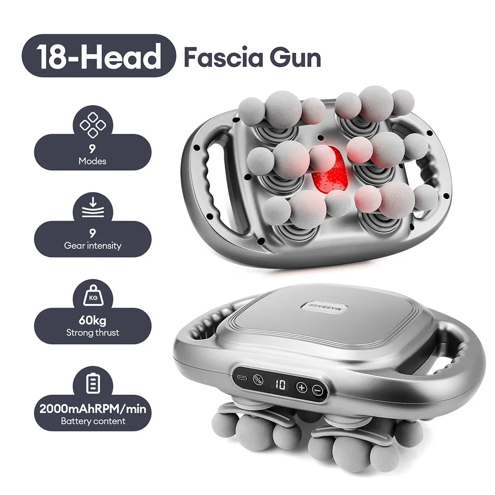 KentDO™ 42-Head Fascia Massage Gun – Deep Muscle Relief