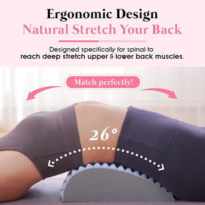 CAMMUO Back Stretcher Pillow for Lower Back Pain Relief