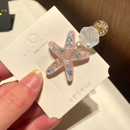 Shell Starfish Hair Clips for Cute Mermaid-Inspired Styles