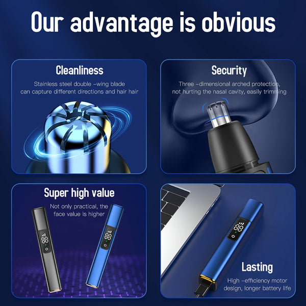 USB rechargeable nose hair trimmer cleaning and maintenance