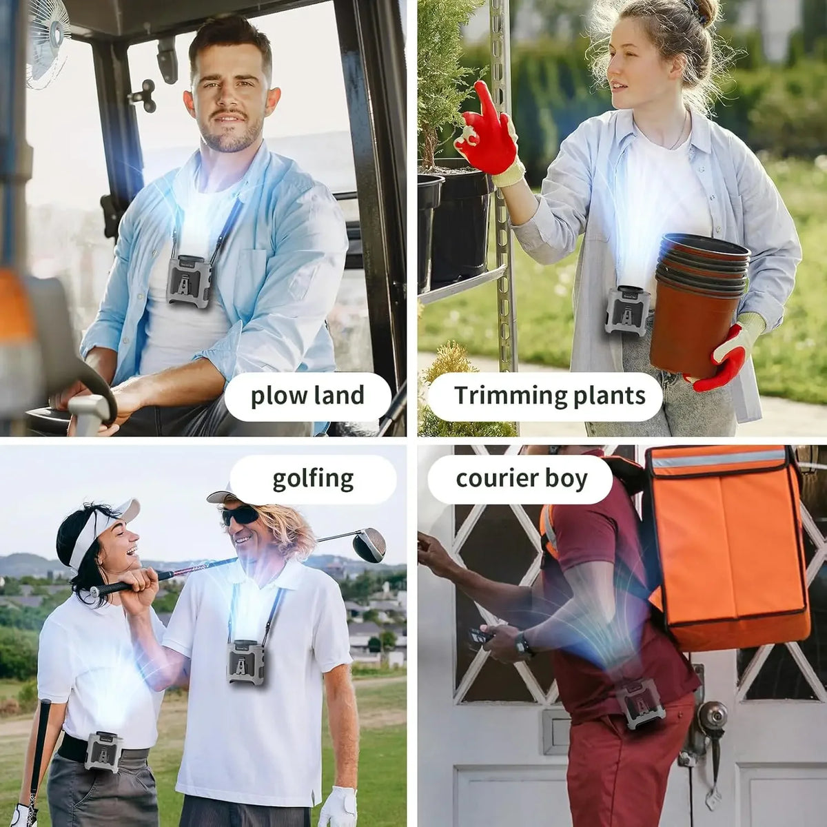 Waist Fan Portable Cooling Device for Powerful Summer Relief