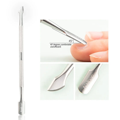 KentDO™ Stainless Steel Nail Cutter & Cuticle Pusher Set