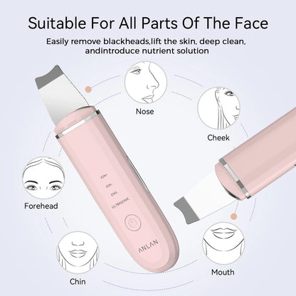 Ultrasonic Skin Scrubber for Deep Pore Cleansing & Lift