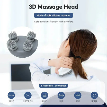 KentDO™ Electric Scalp Massager – Red Light Therapy & Stress Relief