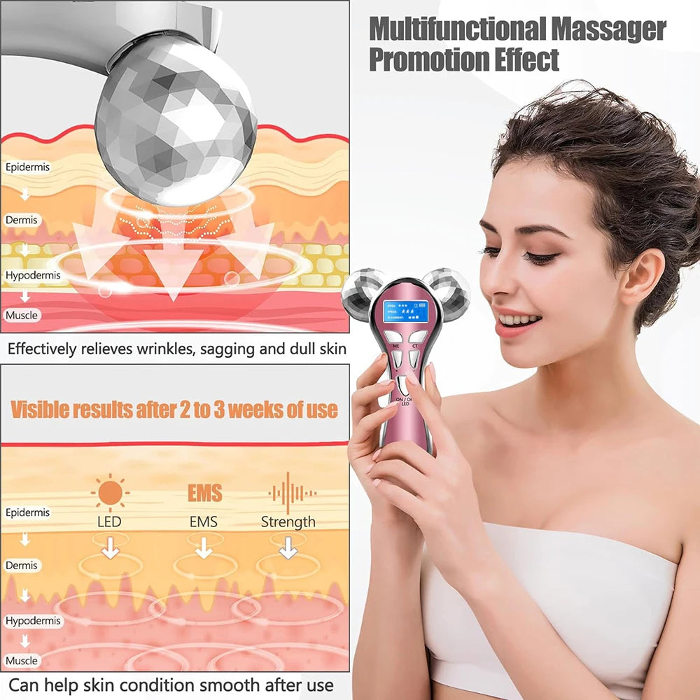KentDO™ 4D EMS Face Massager – Lift, Firm & Glow Naturally