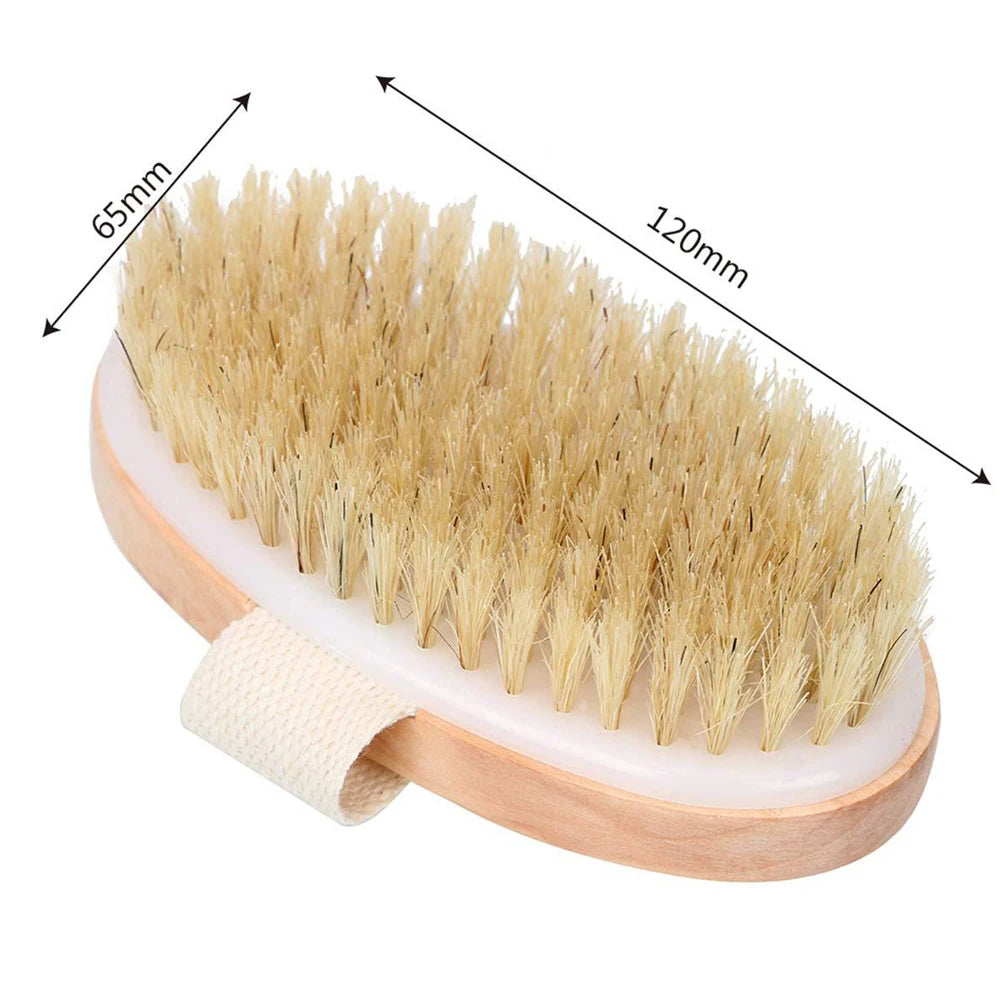 KentDO™ Wooden Body Brush – Soft Bristle Exfoliation