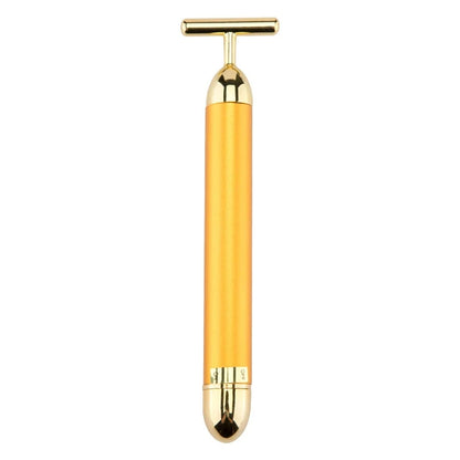 KentDO™ 24K Gold T-Shape Beauty Roller – Face Lift & Glow