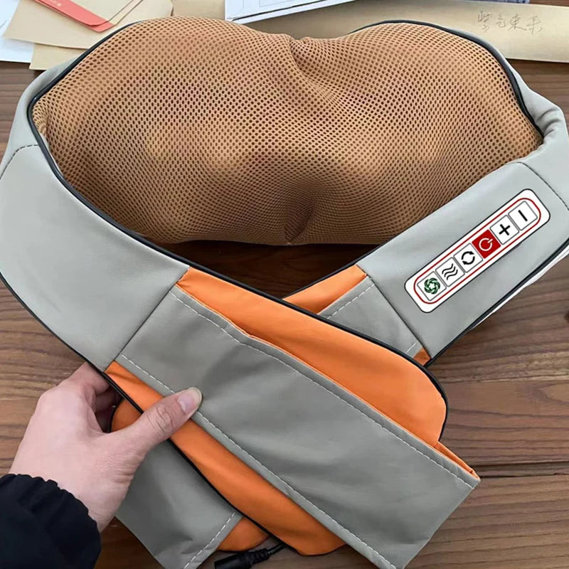 neck and shoulder heating pad with massager - KentDO