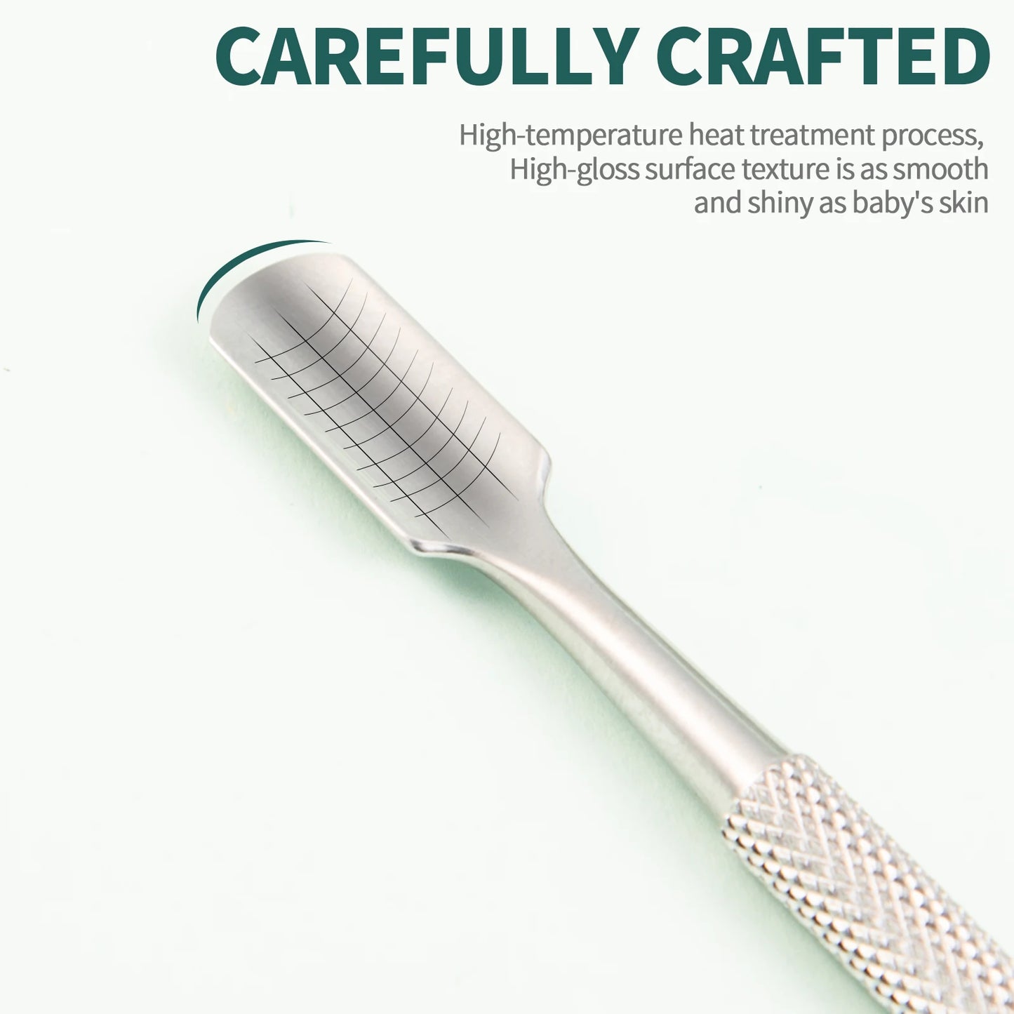 KentDO™ Stainless Steel Nail Cutter & Cuticle Pusher Set