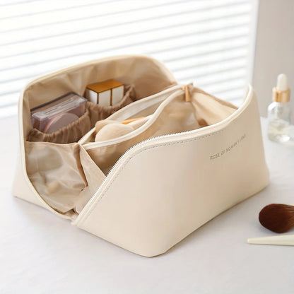 KentDO™ Luxury Travel Makeup Organizer – Stylish & Spacious