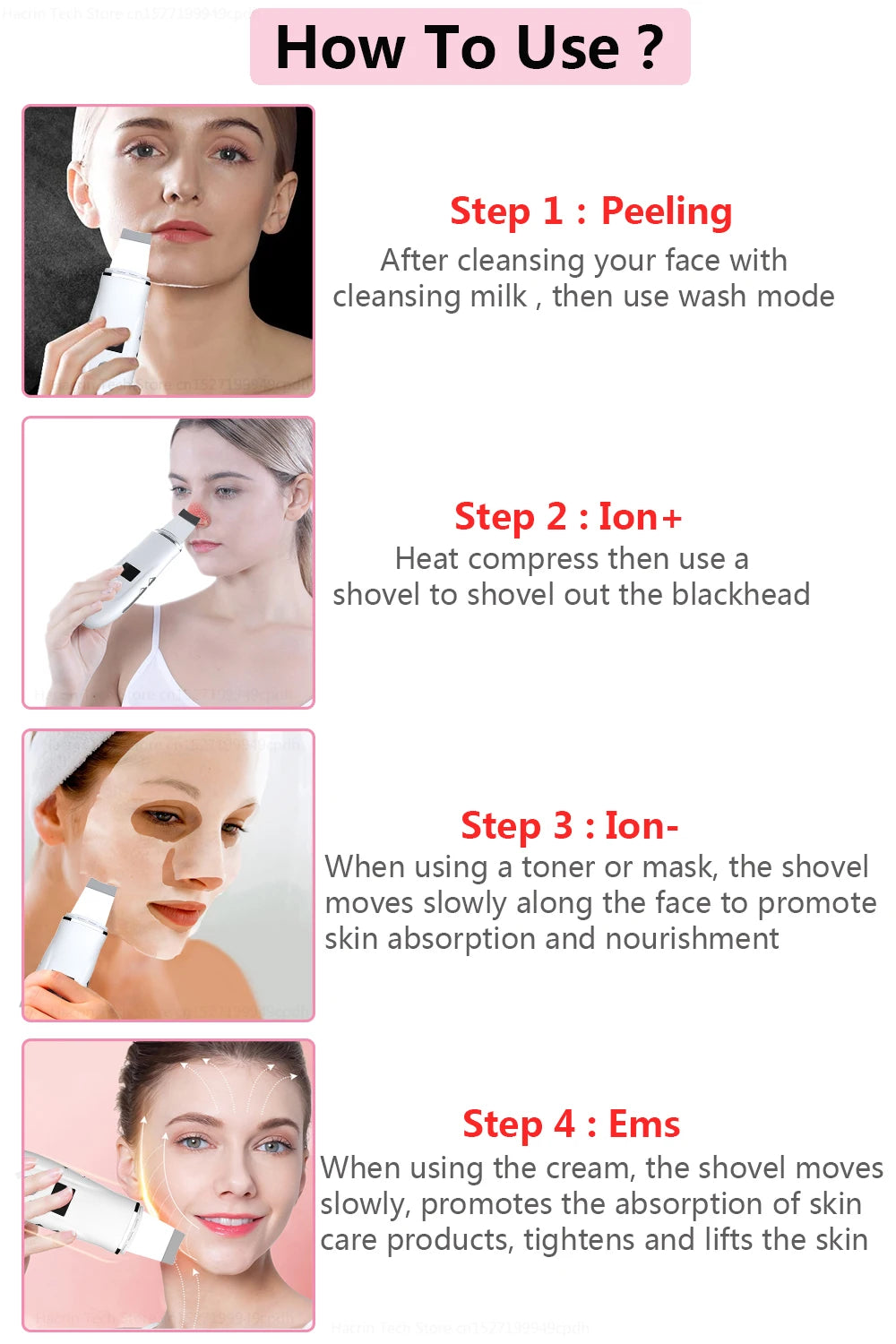 KentDO™ Ultrasonic Face Scrubber – Deep Pore Cleansing