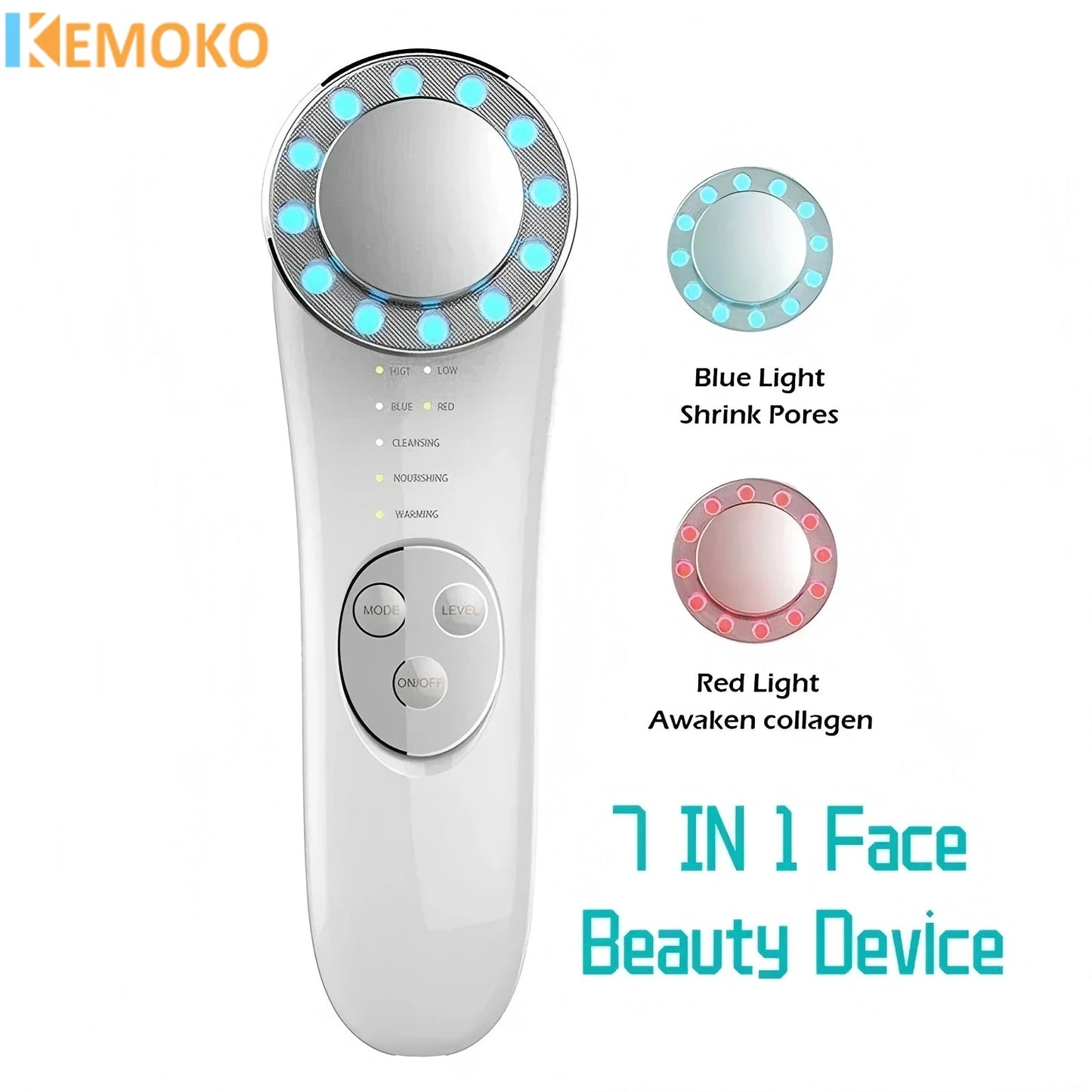 KentDO™ Ionic Facial Cleanser – LED & EMS Skin Rejuvenator