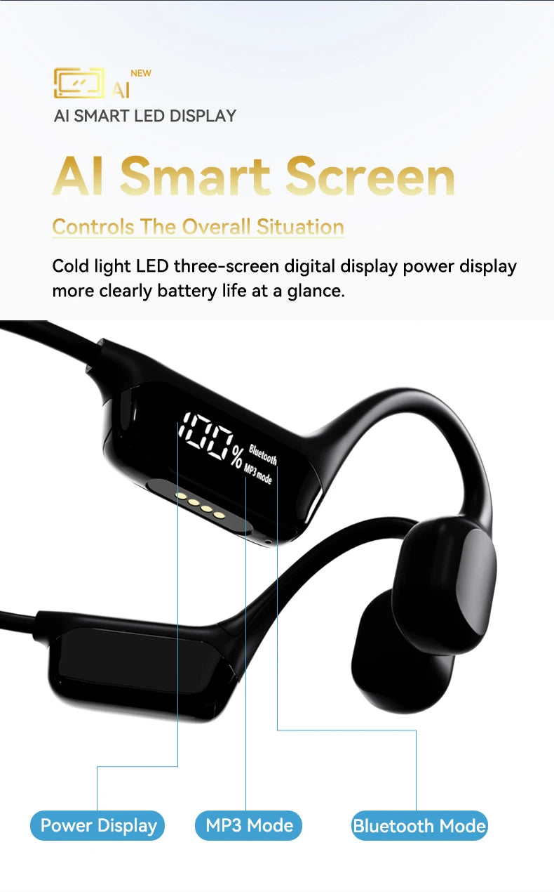 KentDO™ Bone Conduction Headphones – Waterproof Music Freedom