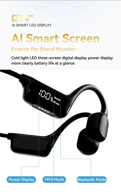 KentDO™ Bone Conduction Headphones – Waterproof Music Freedom