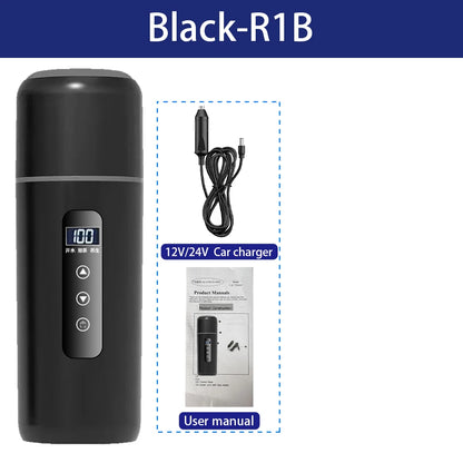 12V Portable Car Electric Kettle 500ml – Fast Heat Travel Cup