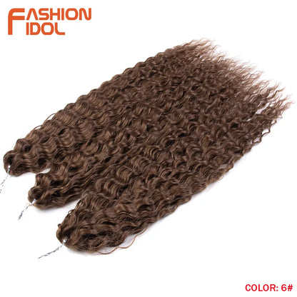 KentDO™ Water Wave Crochet Hair – Soft, Natural Curls 22"