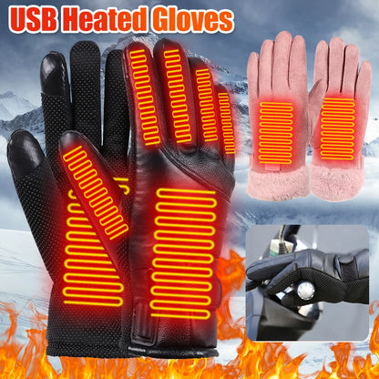 USB Heated Gloves for Winter Warmth & Touchscreen Use