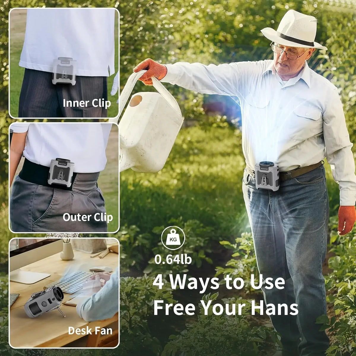 Waist Fan Portable Cooling Device for Powerful Summer Relief