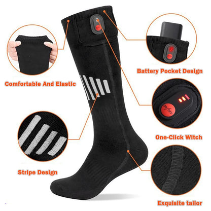 Heated Socks for Cold Feet – Battery-Powered Winter Warmth