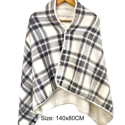 USB Heated Blanket Shawl for Portable Full-Body Warmth