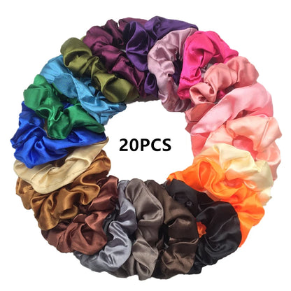 KentDO™ Satin Scrunchies 6PCS – No-Crease Hair Ties