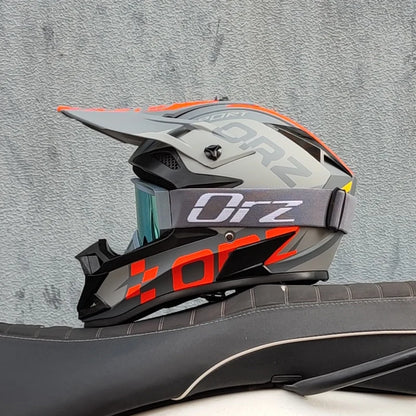 Full Face Motorcycle Helmet for Offroad Racing Safety