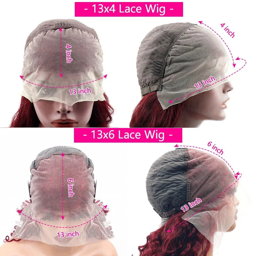 KentDO™ Burgundy Human Hair Wig – HD Lace, Natural Shine