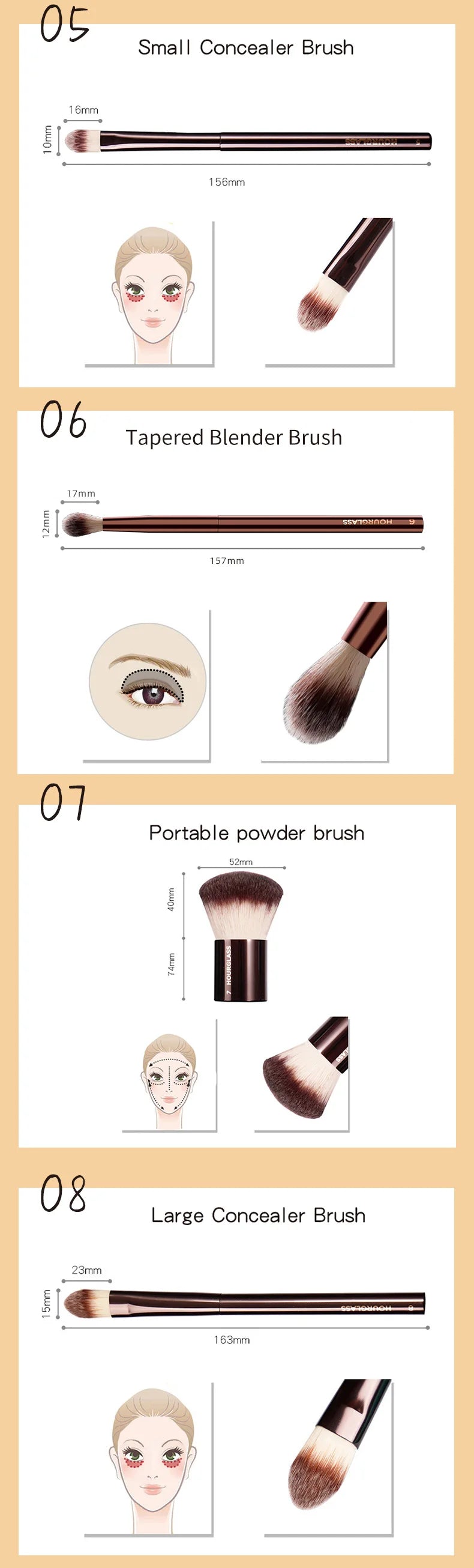 KentDO™ Hourglass Makeup Brush for Flawless Application