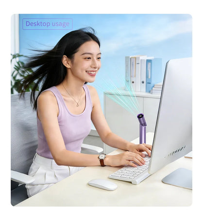 Portable Handheld Fan | Foldable Cooling Comfort for Travel!
