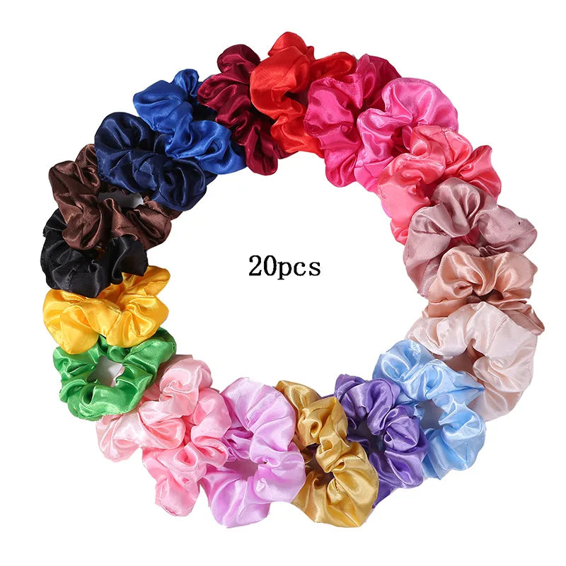 satin scrunchie for curly hair - KentDO