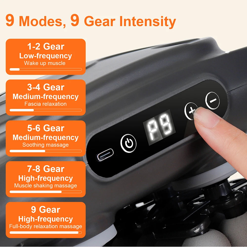 KentDO™ 42-Head Fascia Massage Gun – Deep Muscle Relief
