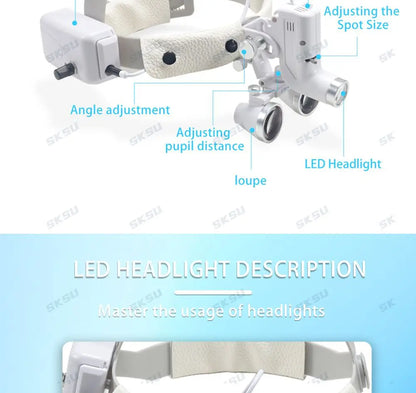 KentDO™ LED Dental Headlight – Adjustable 5W Surgical Lamp