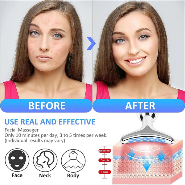 KentDO Neck & Facial Massager - skin rejuvenation device