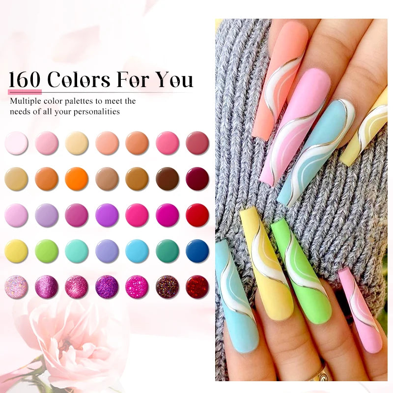 KentDO™ 7-Color Gel Nail Polish Set – Long-Lasting UV