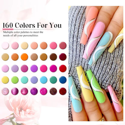 KentDO™ 7-Color Gel Nail Polish Set – Long-Lasting UV