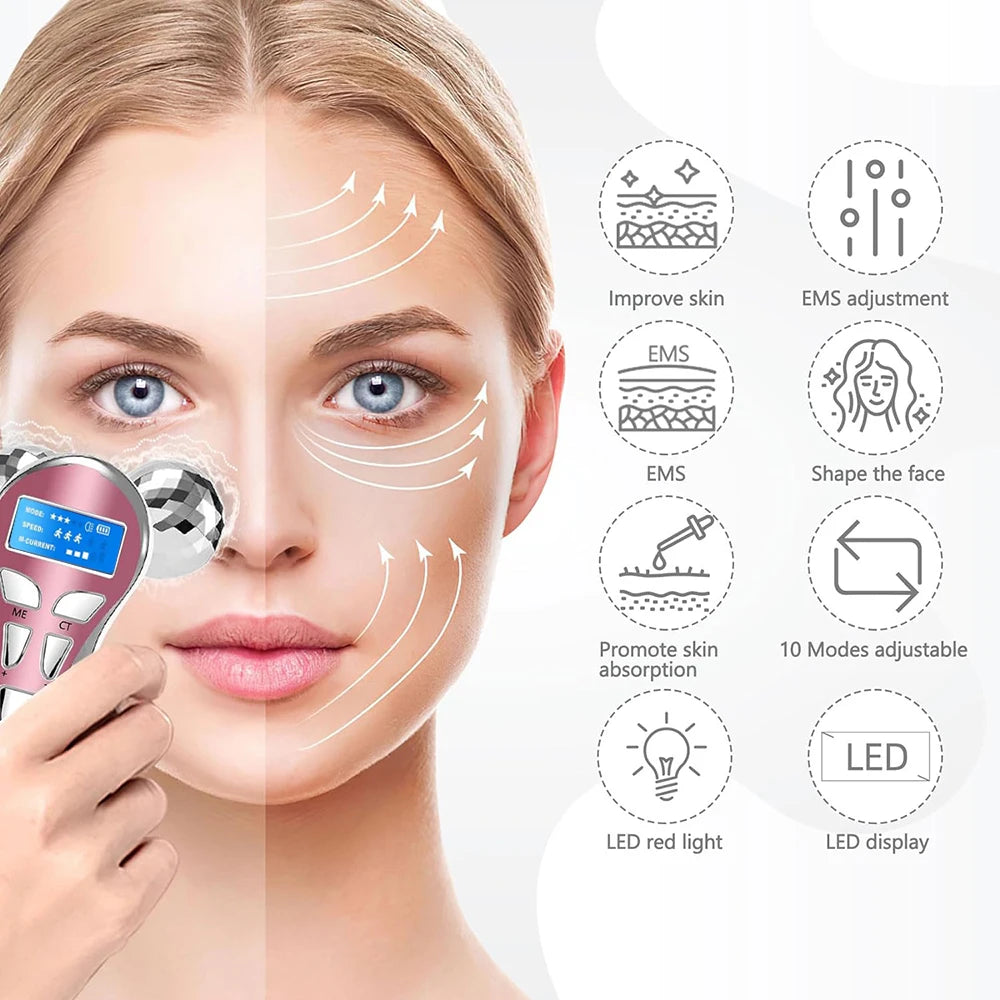 KentDO™ 4D EMS Face Massager – Lift, Firm & Glow Naturally