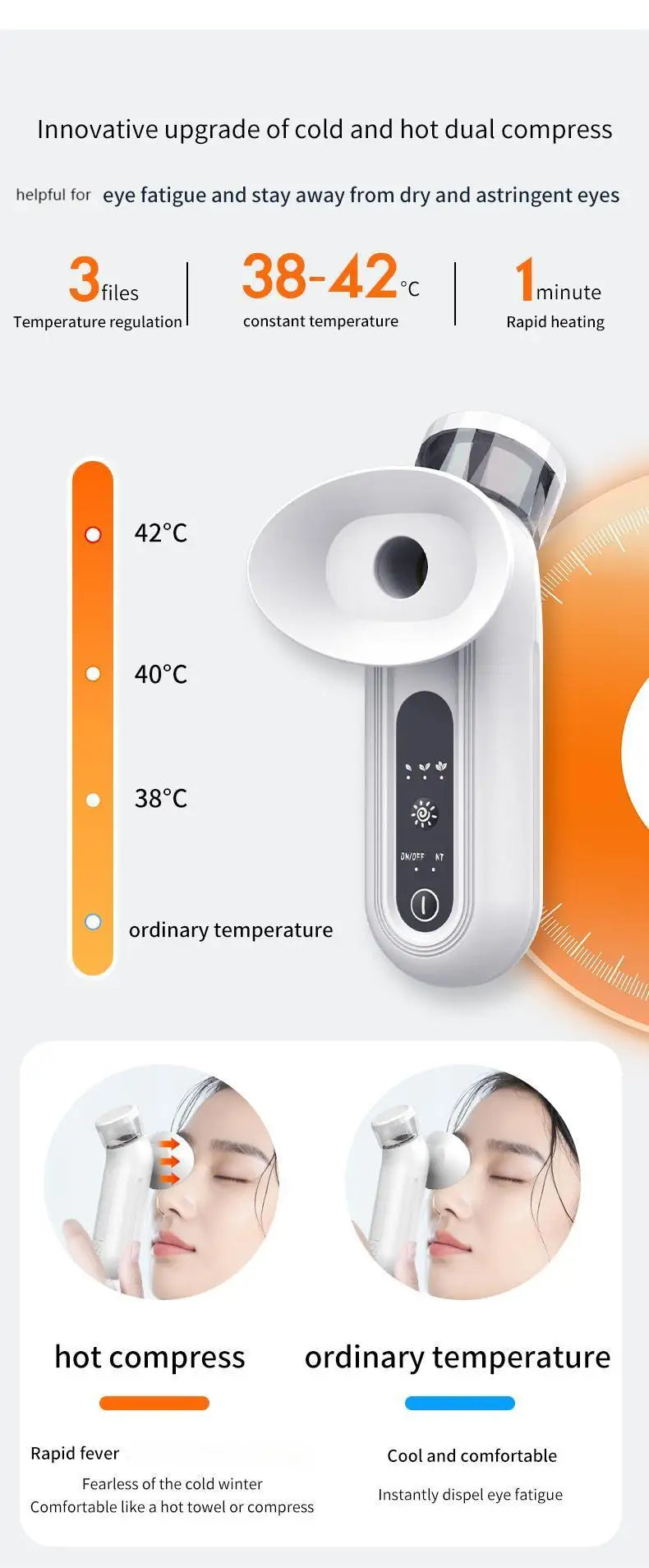 KentDO™ Heated Nano Mist Eye Steamer – Dry Eye Relief