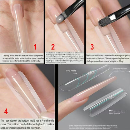 Dual Nail Forms Kit 240PCS – Perfect Shape Extensions