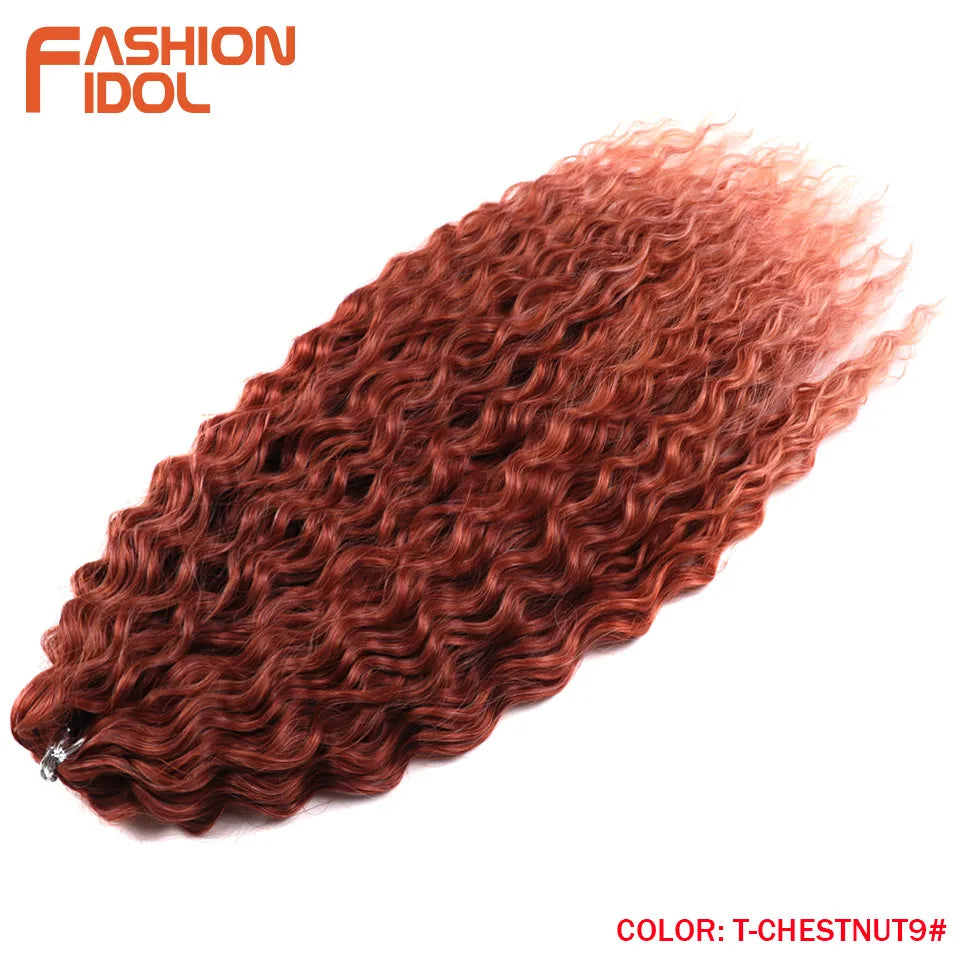 KentDO™ Water Wave Crochet Hair – Soft, Natural Curls 22"