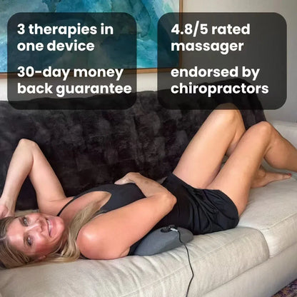 3-in-1 Back Massager for Heat & Deep Tissue Relief