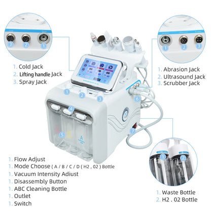 KentDO™ Hydro Microdermabrasion 6-in-1 Facial Machine