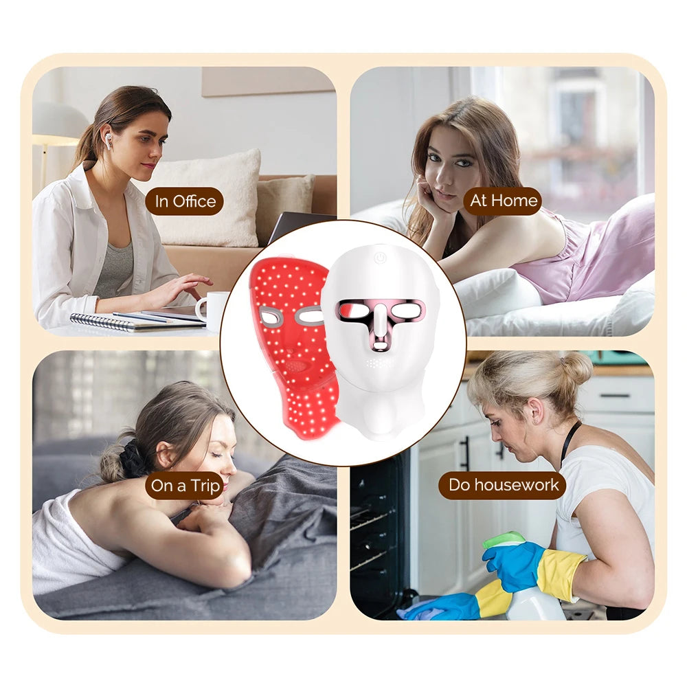KentDO™ LED Facial Mask for Anti-Aging & Skin Rejuvenation