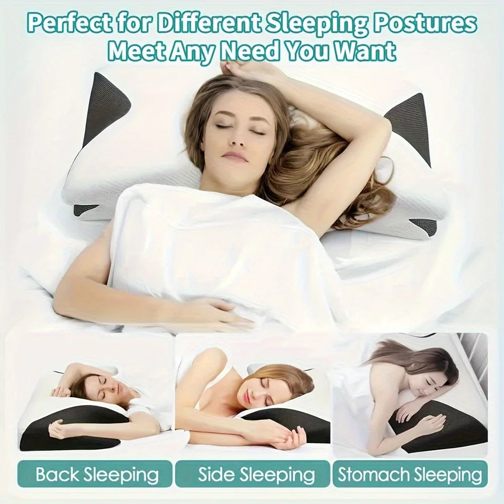 KentDO™ Ergonomic Cotton Pillow – Soft & Supportive Sleep
