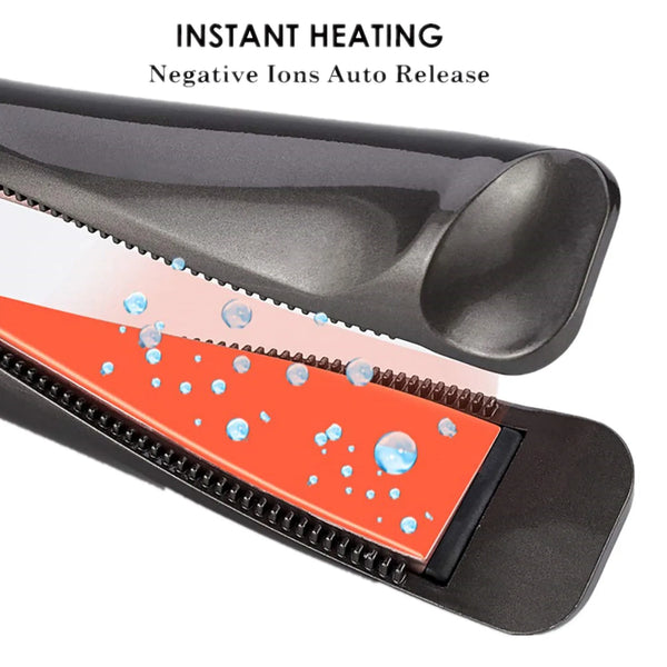 Digital LCD temperature control on tourmaline curling iron