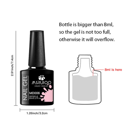 KentDO™ 7-Color Gel Nail Polish Set – Long-Lasting UV
