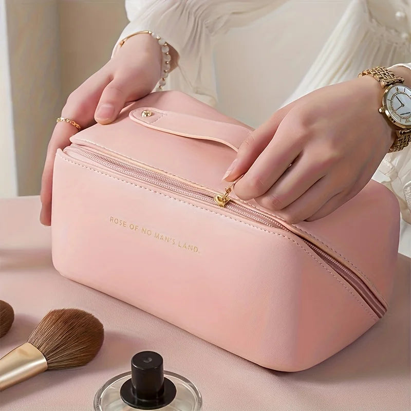 KentDO™ Luxury Travel Makeup Organizer – Stylish & Spacious
