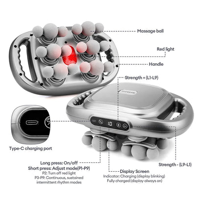 KentDO™ 42-Head Fascia Massage Gun – Deep Muscle Relief