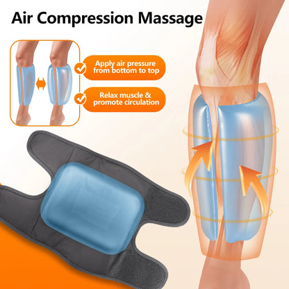 Wireless Air Compression Calf Massager with Heat Relief