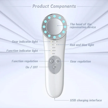 KentDO™ Ionic Facial Cleanser – LED & EMS Skin Rejuvenator