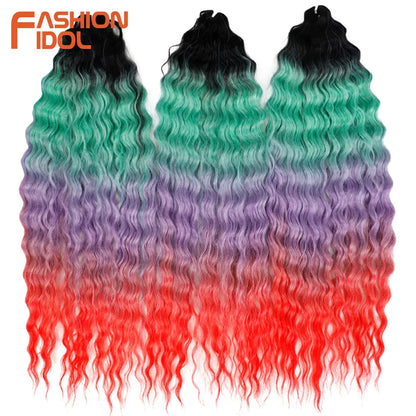 KentDO™ Water Wave Crochet Hair – Soft, Natural Curls 22"